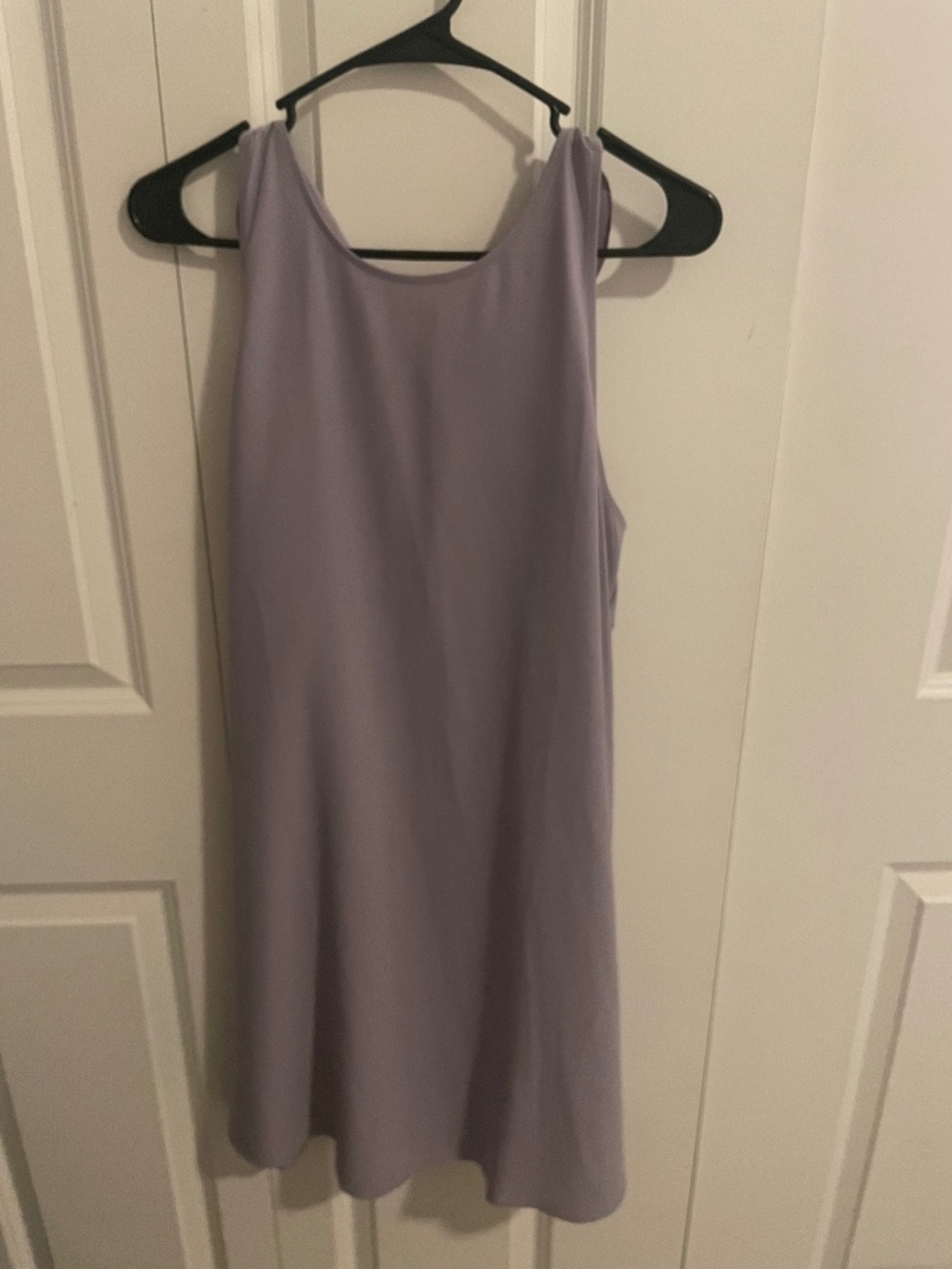 Loft lavender gray baby doll dress sleeveless